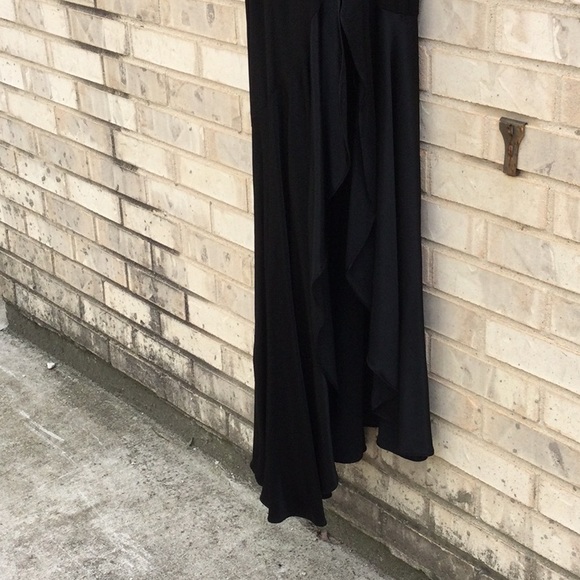 Jessica McClintock long form fit thigh slit dress - Picture 5 of 10